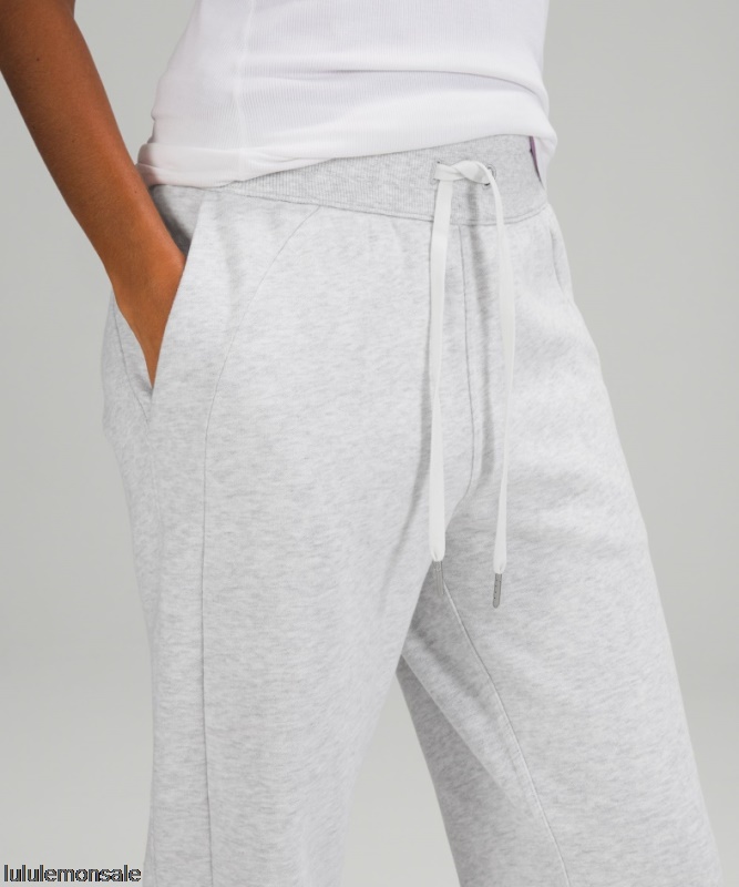 Lululemon Damen DELULU240 | Scuba Hoch Sitzende Jogginghose Aus Frottee Ultrahellgrau